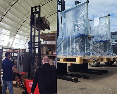 Тест-драйв складской техники на нашем складе в Каспийске